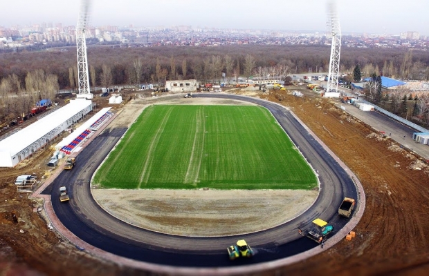 Строительство стадиона "СКА" в Ростове-на-Дону отстает от графика на полтора месяца. {ВИДЕО}